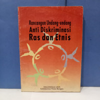 Rancangan Undang-undang Anti Diskriminasi Ras dan Etnis