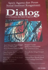 Dialog : Jurnal Penelitian dan Kajian Keagamaan