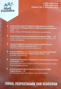 Abdi Pustaka : Jurnal Perpustakaan dan Kearsipan