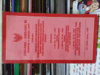 Undang-undang RI Nomor 4 Tahun 1999 tentang Susunan dan Kedudukan Majelis Permusyawaratan Rakyat, Dewan Perwakilan Rakyat, dan Dewan Perwakilan Rakyat Daerah