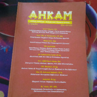 Ahkam : Jurnal Syariah-Hukum dan Pranata Sosial