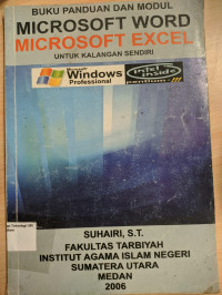 Buku Panduan Dan Modul Microsoft Word Microsoft Excel Untuk Kalangan Sendiri