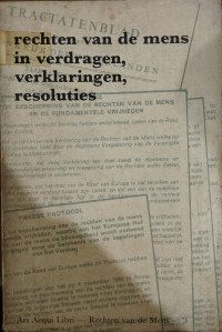 Rechten Van de Mens in Verdragen, Verklaringen, Resoluties