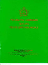 Perundang-Undangan tentang Penyelenggaran Haji