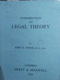 Introduction to Legal Theory