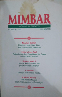 Mimbar : Agama & Budaya