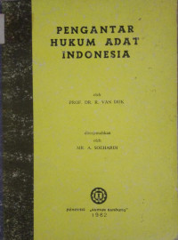 Pengantar Hukum Adat Indonesia