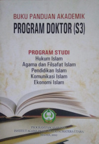 Buku Panduan Akademik Program Dokter (S3)