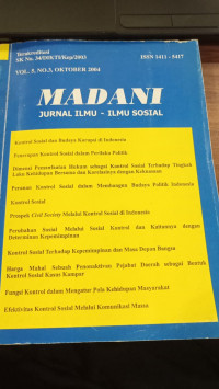 Madani : Jurnal Ilmu-Ilmu Sosial