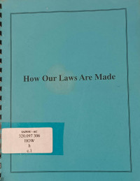 Image of How Our Laws Are Made