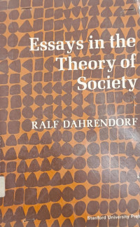 Image of Essays in the Theory of Society
