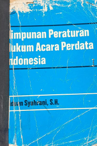 Image of Himpunan Peraturan hukum acara Perdata Indonesia