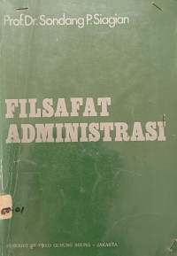 Image of Filsafat Administrasi