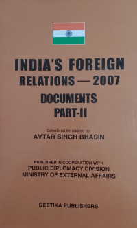 Image of India's Foreign Relations - 2007 Documents Part II