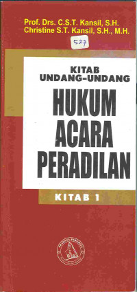 Kitab undang-undang hukum acara peradilan Kitab 1