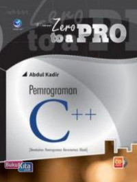 From zero to a pro- pemrograman c++: membahas pemrograman berorientasi objek