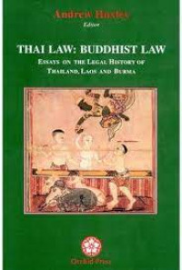Thai Law: Buddhist Law
