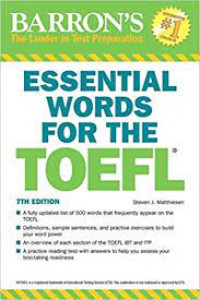 Essential words for the TOEFL : test of English as a foreign language